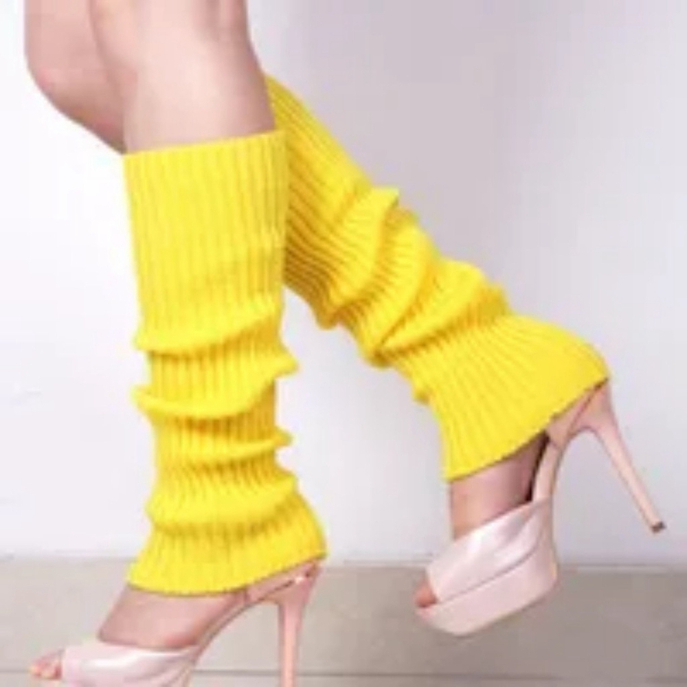 Leg Warmers In Yellow